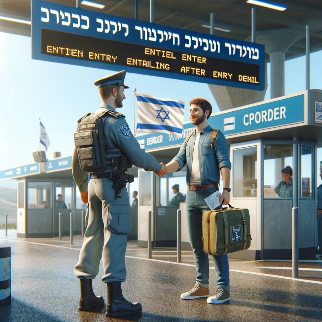 Entering Israel after entry denial inlaw